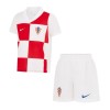 Camisola + Calções Croácia Criança Equipamento 1ª Euro 2024